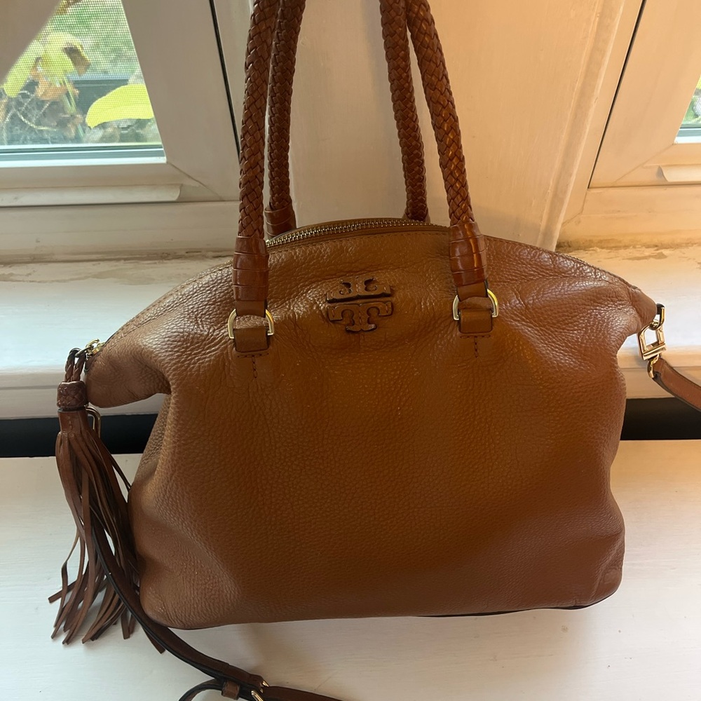 Tory Burch Tan Leather Shoulder Bag